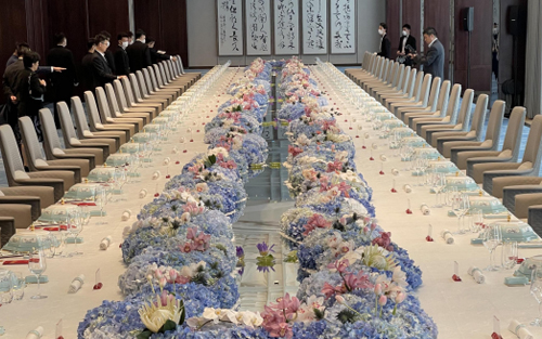 2021年 中央外联部建党百年出格对话会世界会客 厅宴会用瓷